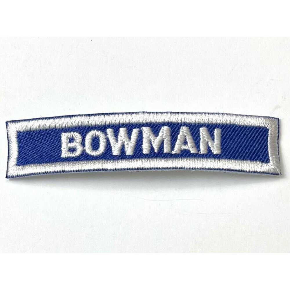 2-7/8" Blue CAA NAA JOAD Jr. Olympic Archery USA Camp Program Club BOWMAN PATCH